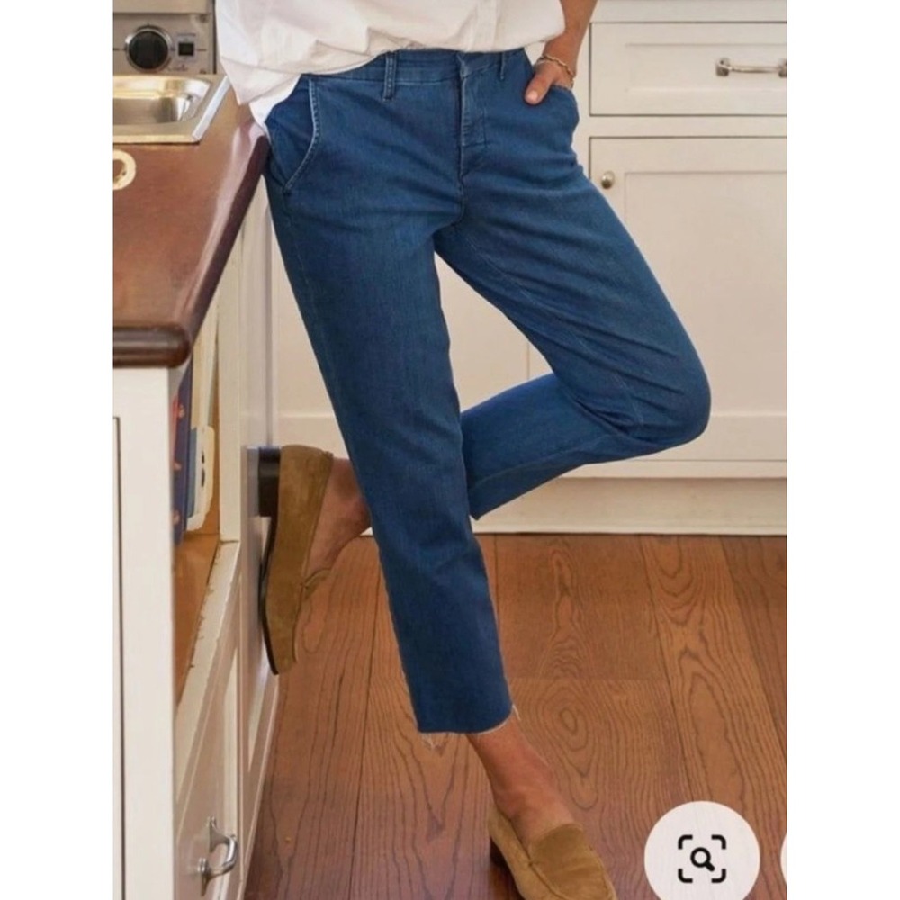 Frank & Eileen‎ Wicklow The Italian Chino Pants Cropped Blue Italian Denim 10
